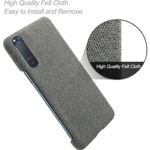 Anti-slip Ultra Thin Fabric Cloth Case For Sony Xperia 5 II 1II Xperia 5 8 20 Anti-Drop Phone Bag Cover For Sony Xperia 1 II 5II