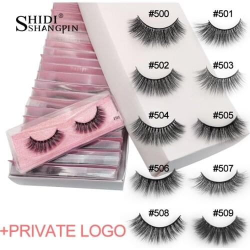 Wholesale bulk mink eyelashes 20/30/40/50/100 pairs natural false eyelash extension fluffy 3d faux lashes cruelty free makeup