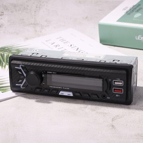 SWM-7811 Single DIN Head UnitAUX-in Voice Control Function Car Radio In-Dash Auto Electronics Subwoofer