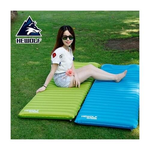 Hewolf ultra-light inflatable cushions outdoor tent sleeping pad single widened thickened indoor lunch break moisture-proof pad