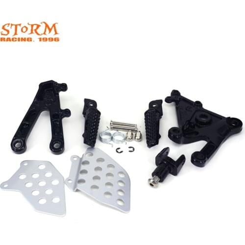 Rear footpegs Foot pegs Footrest Pedals Bracket For HONDA CBR600RR CBR 600RR 600 RR 2003 2004 2005 2006 2003-2006 03 Motorcycle