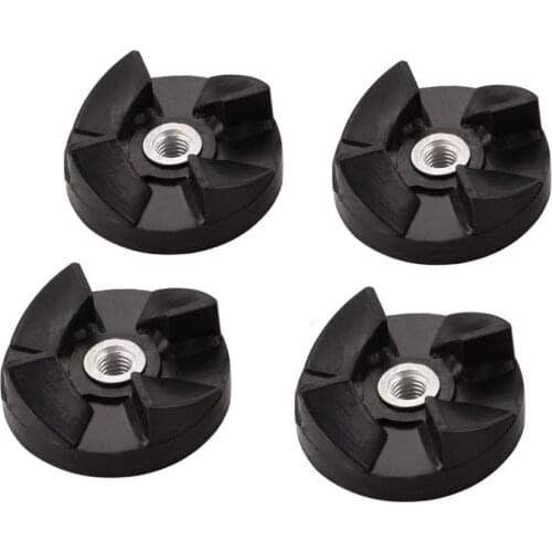 4Pcs Replacement Parts Rubber Gear Spare Part for Magic Bullet New Black 250W