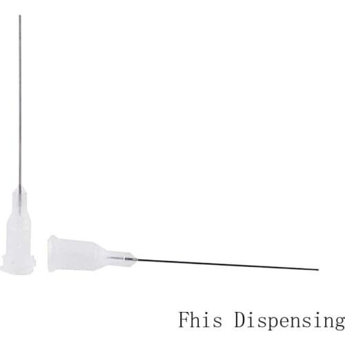 1.5 Inch 27G Blunt Dispensing Needles PP Luer Lock Hub Tubing Length Precision S.S Dispense Tips Pack of 30