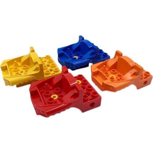 10pcs/lot Kennie Building block Parts DUPLO DRIVER CAB W/ SCREW, 6X6X2,5 with DUPLO BRICK NO.76310