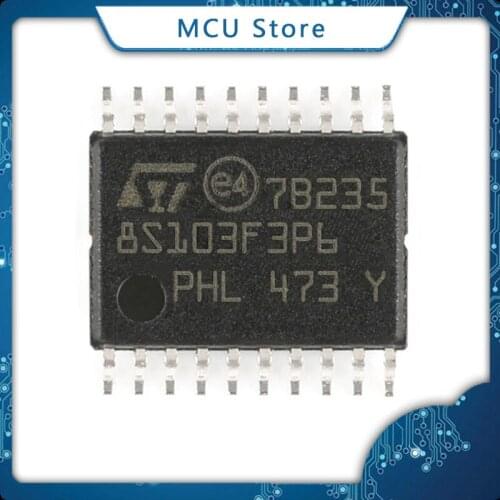 100PCS STM8S103F3P6 TSSOP-20 STM8S103F3P3 STM8S003F3P6 TSSOP20 STM8S103 F3P6 F3P3 STM8S003 STM8S New Original In Stock IC chip