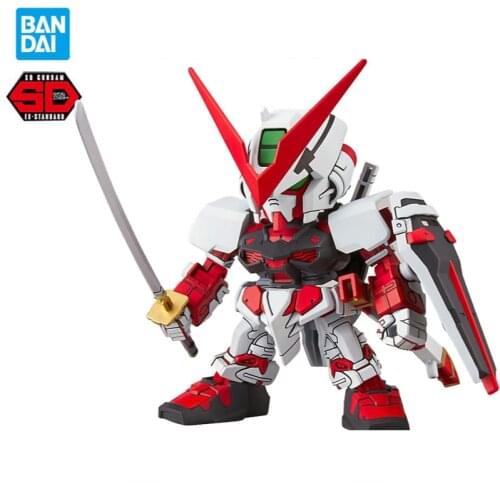 8CM Bandai Gundam Assembly Model Heresy Red Lost SDEX07 Mobile Suit Gundam Action Figure Educational Toy Decoration Collectible