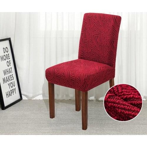 1/2/4/6PCS Jacquard /Waterproof Stretch Dining Chair Cover Elastic Office Chair Cover Restaurant Wedding Banquet