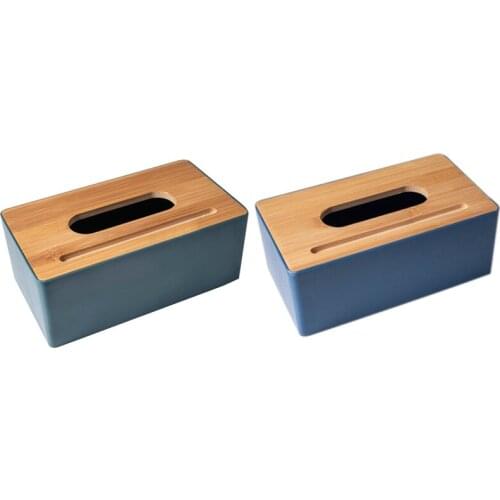 Wooden Tissue Box Eco-Friendly Household Tissue Container Towel Napkin Paper Box Office Home Decoration