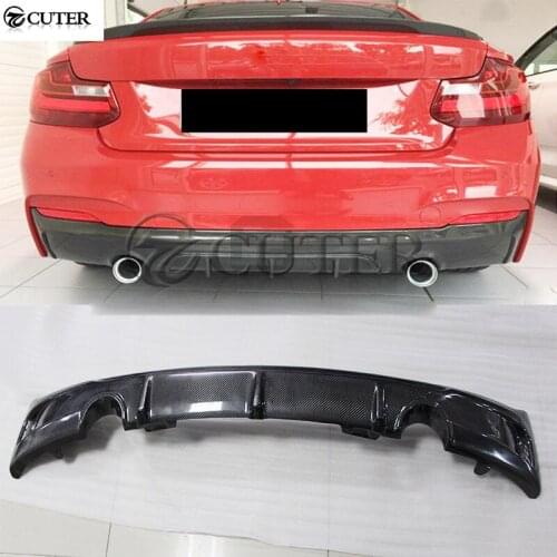 F22 Carbon Fiber Car Rear bumper lip Back Bumper Spoiler diffuser for BMW F22 2 series M235i car body kit 14-18