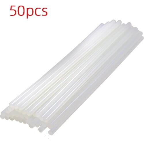 50Pcs/Lot 7mm x 100mm/190mm Hot Melt Glue Gun Clear Hot Melt Glue Sticks For Electric Glue Gun DIY Tool Alloy Accessories