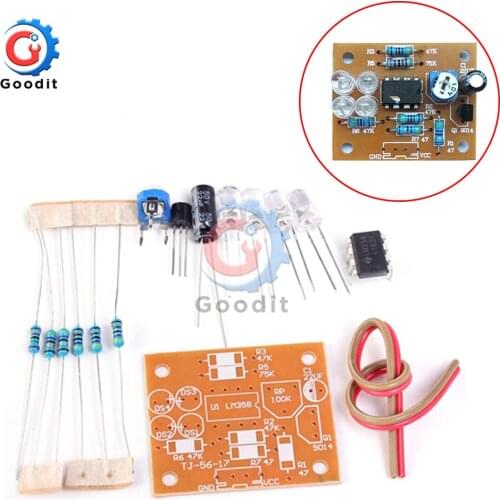 LM358 Breathing Light Suite DC 9V Electronic DIY Kits Blue Flashing LED Light Interesting Product Components Parts