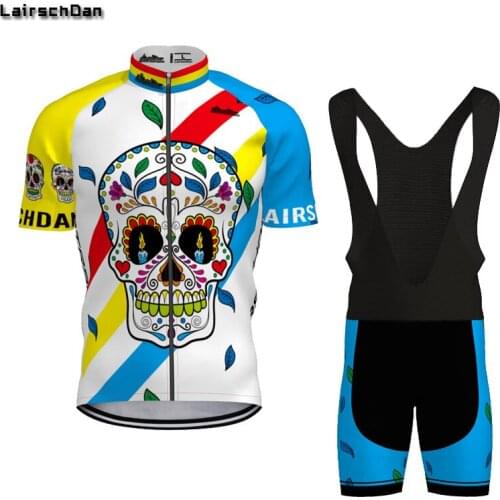SPTGRVO LairschDan Skull cycling set men malliot ciclismo hombre 2021 complete bike clothing bicycle dress woman cyclist outfit
