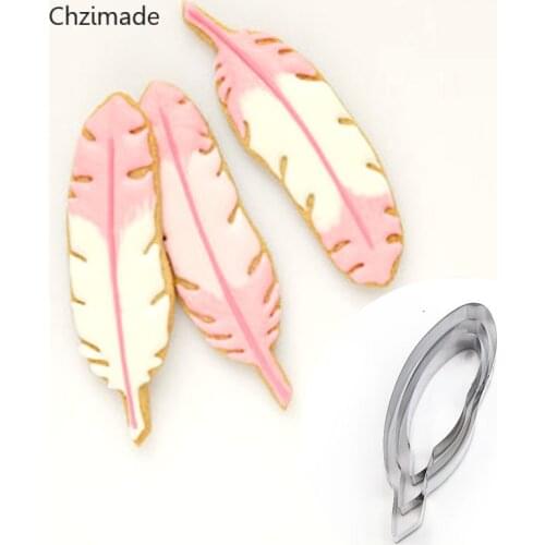 Lychee Life 3Pcs/lot Feather Stainless Steel Geometry Clay Cutter Designer DIY Ceramic Pottery Polymer Clay Craft Cutting Mold