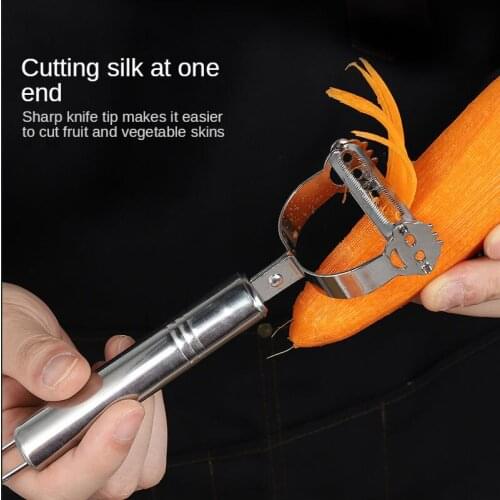 Multi-function Vegetable Peeler Stainless Steel Potato Peeler Cutter Julienne Carrot Grater Slicer Fruit Peeler Kitchen Tools