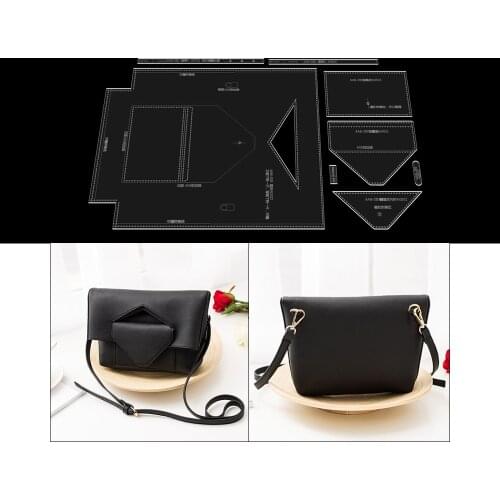 2020 New Leather Handmade Craft Fashion Shoulder Bag Sewing Pattern Acrylic Stencil Template