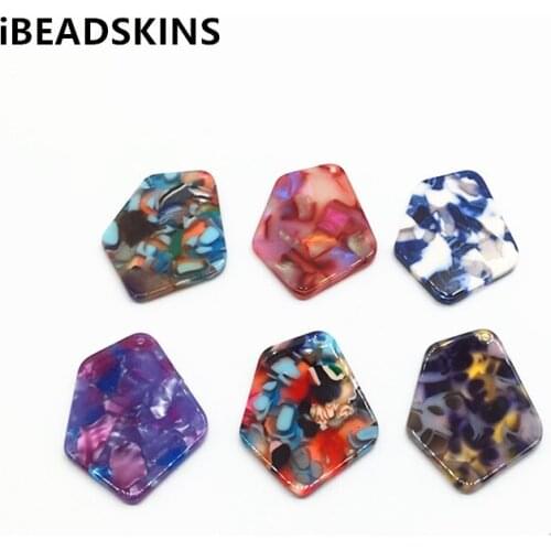 New arrival! 37x29mm 50pcs/lot acetic acid irregular shape charm for earrings accessories/Earring parts Jewelry Findings making