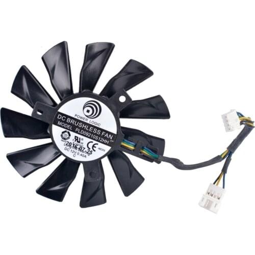 Original PLD09210S12HH gtx1060 gtx1070 gtx1080 4-wire graphics card cooling fan