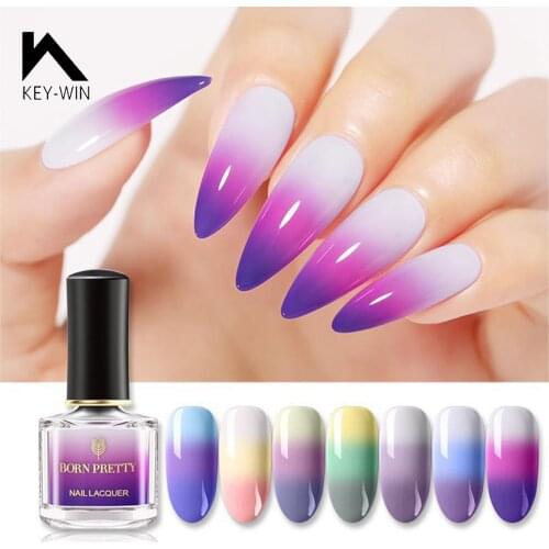 Autumn and winter explosion models of pure nail polish color temperature change with temperature change three sections of the gr