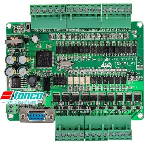 PLC Industrial Control Board FX1N-24MT 2 Way 100K Pulse Can Be Changed Online