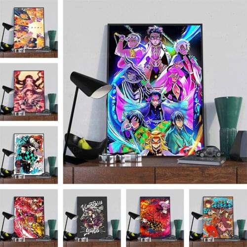 Full Round Drill DIY Diamond 5D Embroidery Japanese Animation Painting Cross Stitch Picture Cartoon Mosaic Wall Art Home Decor