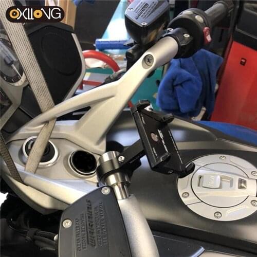 With LOGO Mobile phone bracket extension rod For BMW K1600GT K1600GTL K1600B R1200RT support mobile phone navigation bracket