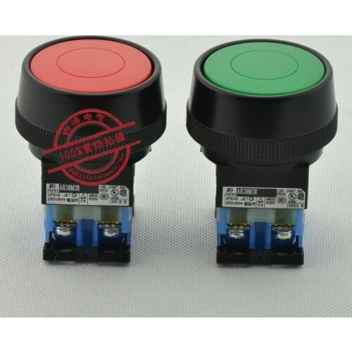 [ SA ]Fuji FUJI 30mm mushroom head push button switch with self-resetting iron retainer AR30M3R-10 * 1NO--10PCS/LOT