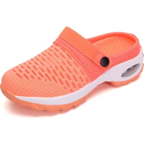 Fashion Mesh Sandals Womens Shoes Increase Slippers Summer Casual Breathable Womens Slippers Pantuflas De Mujer Big Size 35-43