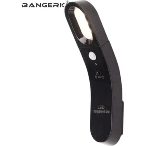 Modern USB Charging Wall Sconce LED Night Light Bedroom Bedside Wall Lamp Aisle With Switch Charge Body Induction Lighting