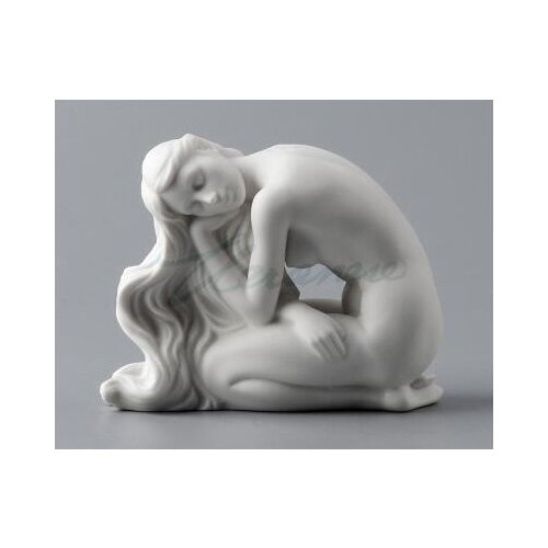 Crafts Veronica creative decoration ceramic matte glaze art naked girl kneeling long hair birthday gift home accessories special