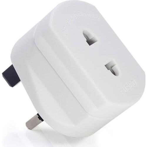 Adaptor Plug UK 1A Charger Adapter Shaver Socket 2 Pin to 3 Pin Converter for Electric Razor H054