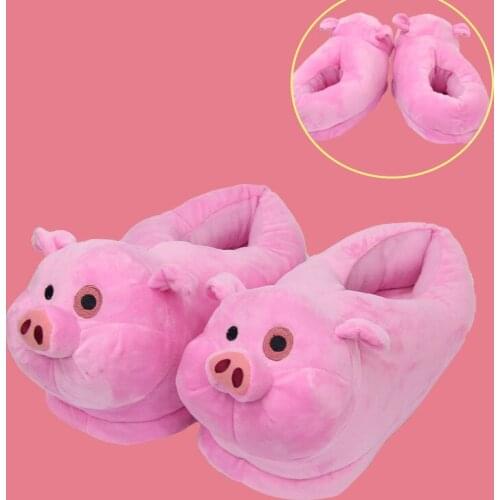 Winter Women Warm Indoor Slippers Lady Fashion Cute Pink Pig Womens Soft Fluffy Plush Slipper Woman Comfort Casual Female Shoes