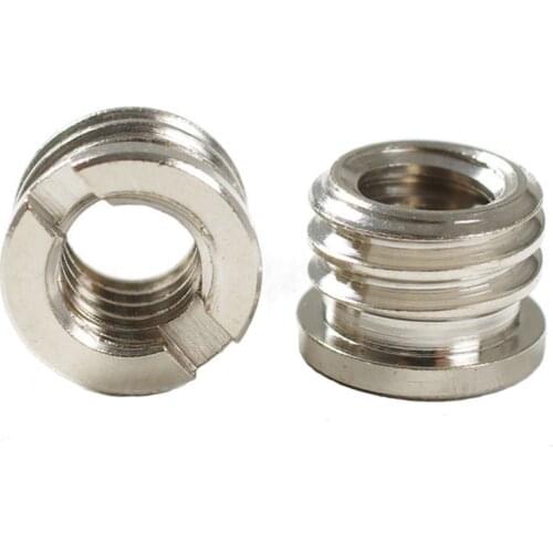 2PCS/Lot Camera Screw, 1/4 Inch to 3/8 Inch Converter Threaded Screws Adapter Mount Stainless Steel for Camera Tripod Ball Head