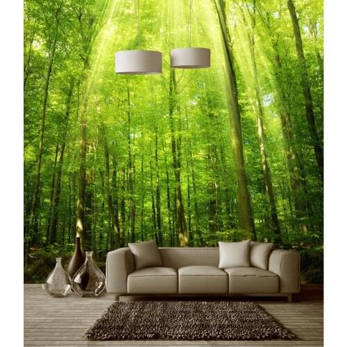 Custom 3d mural wall paper Three-dimensional large mural wallpaper Of trees bedroom living room sofa 3d photo wallpaper