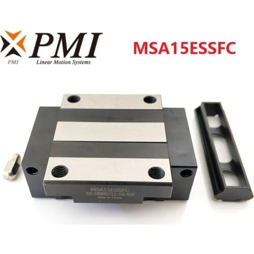 8pcs Original Taiwan PMI MSA15E-N MSA15ESSFC N linear guideway slide block Carriage for CO2 laser machine CNC router MSA15E