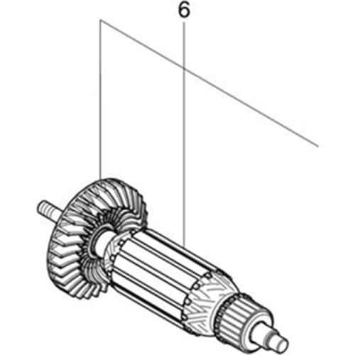 Armature 513953-9 220-240V Rotor For Makita M9512B M9508 M9506