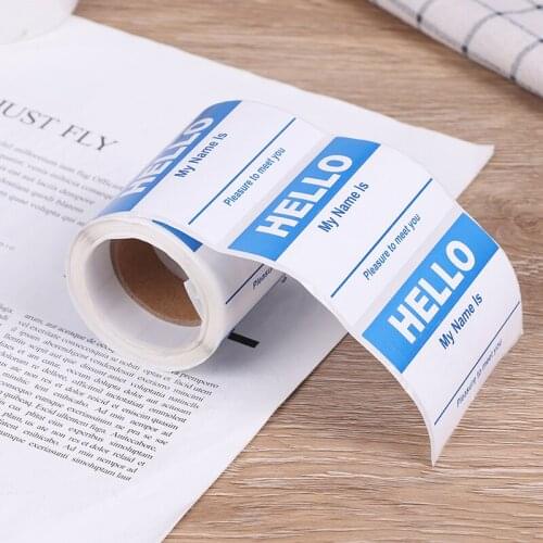 Name Tag Labels Hello My Name Is sticker 150PCS Baby Announcement Sticker Newborn Hospital Photography Props School Office