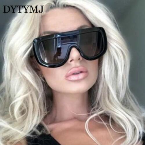 DYTYMJ Oversized Sunglasses Women 2021 Luxury Brand Sun Glasses for Men/Women Vintage Gradient Sunglasses Women Gafas Hombre