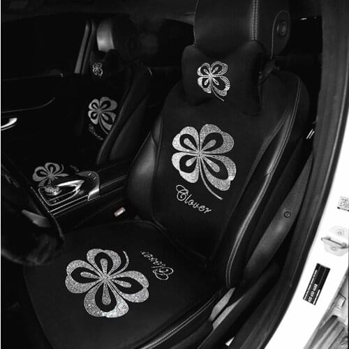 Seat Covers For Cars Universal Bling Accessories For Girls Cushion Luxury Interior Summer Ice Silk Pad