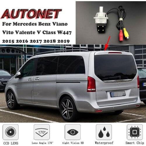 AUTONET Backup Rear View camera For Mercedes Benz Viano Vito Valente V Class W447 2015 2016 2017 2018 2019 /license plate camera