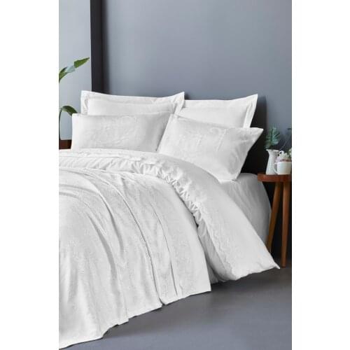 Cotton Box Turkey Double Duvet Duvet Cover Bed Sheet Pillowcase King Size Duvet Cover Bedding 100% Cotton Bedroom 7 Piece Delux