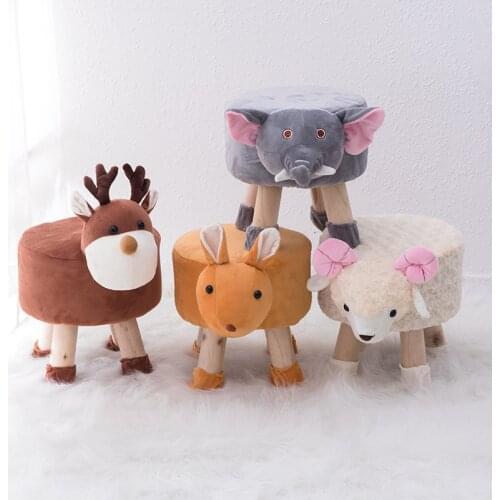 Creative Animal Baby Sofa Stool Child Seat Unique Design Cartoon Style Shoe Change Stool Kids Chais Dinosaur Sitting Stool