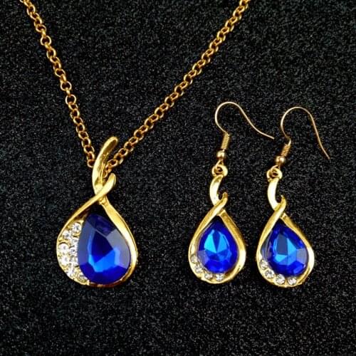 Fashion Jewelry Sets For Women Rhinestone Wedding Jewellery Set Bridal Jewelry