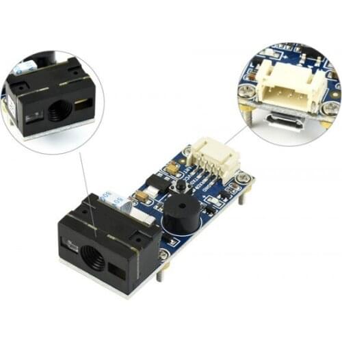 Barcode Scanner Module 1D/2D Codes Barcode, QR Code Reader Onboard Micro USB and UART Serial Port Directly Plugged into Computer