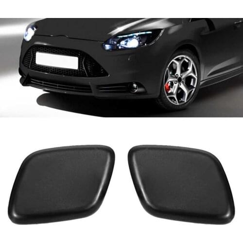 1 Pair Car Front Bumper Headlight Washer Accessory Replacement for Ford Focus 2012 2013 2014 Front Bumper Washer ABS