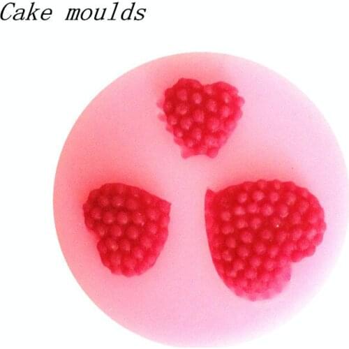 Wholesale Silicone mold K165 Mini heart shape clay mold Fondant cake mold Decoration mold Free shipping