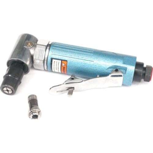 1/4" Right Angle Pneumatic Air Die Grinder Kit Polishing 20000RPM With 1/8"(3mm) Collet Cutting Tool