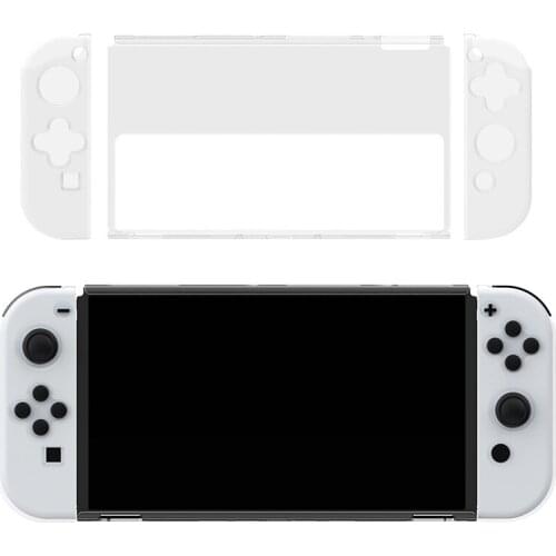 Full Transparent Housing Protective Shell Storage Case Set for Nintendo Switch OLED Console Cover Game Accessories
