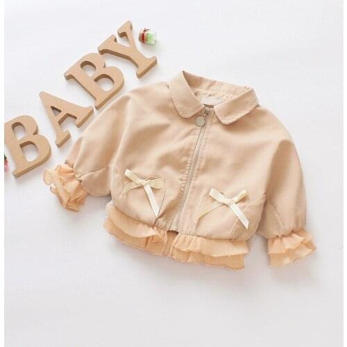 Keelorn Newborn Toddler Baby Casual Coats 2021 New Fashion Autumn Bowknot Cute Outerwear Infant Girls Jackets Cute Clothes 0-3 Y