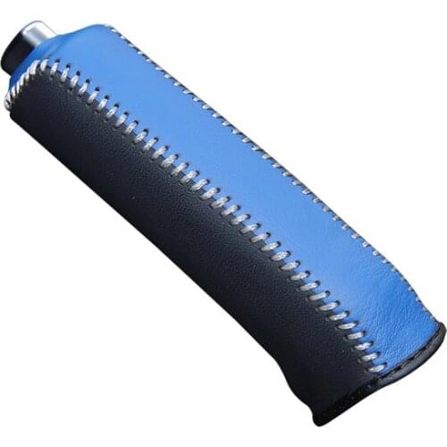 Genuine Leather Handbrake Grips for Kia Carens 2013 year Natural leather cover on the handbrake car accessories interior