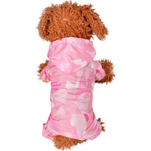 Dog Raincoats Coats Jackets With Big Storage Bag for Small Dogs Sporty Waterproof Elastic Sleeve Dog Clothes Raincoat for Dogs